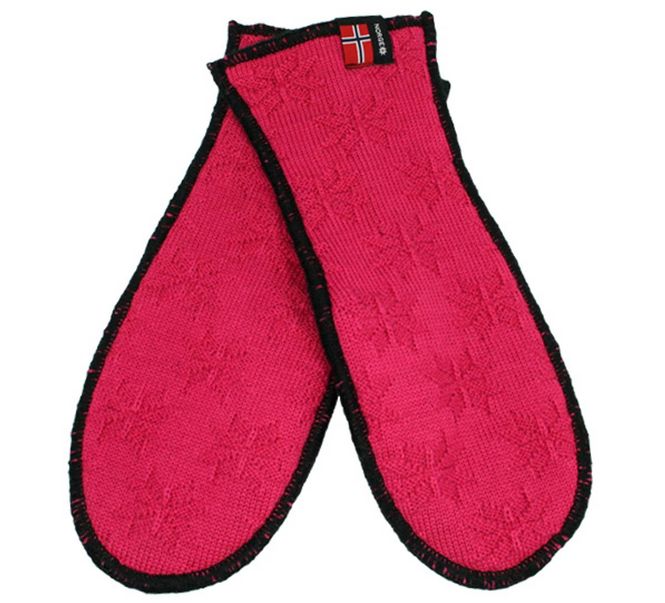 Hovedbilde Strikkevotter vrangrosa, rosa