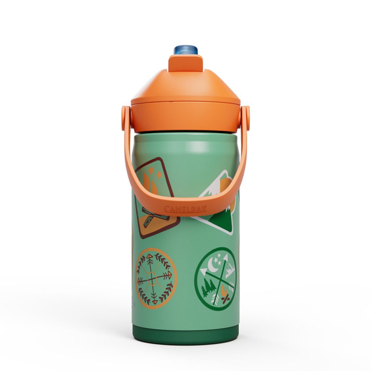 Camelbak Drikkeflaske Barn, Thrive Flip Straw Kids VSS Camp Badges 0,35L